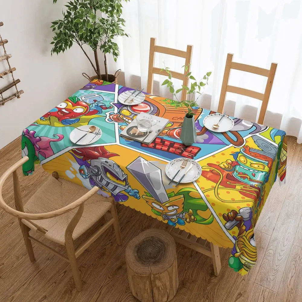 TESS15 - Tovaglia rettangolare personalizzata Cartoon