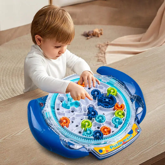 T09 - 3D Puzzle Funny Gear Labyrinth Disk Gear Balance Ball