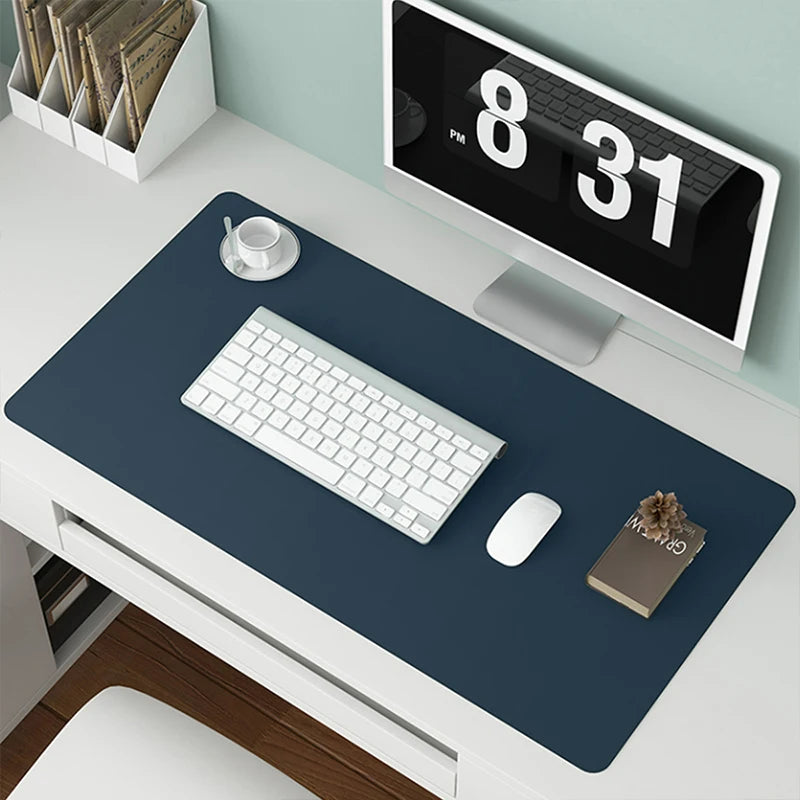 WA04 - 1pc Large Size 600*300mm Office Desk Protector Mat PU Leather Waterproof