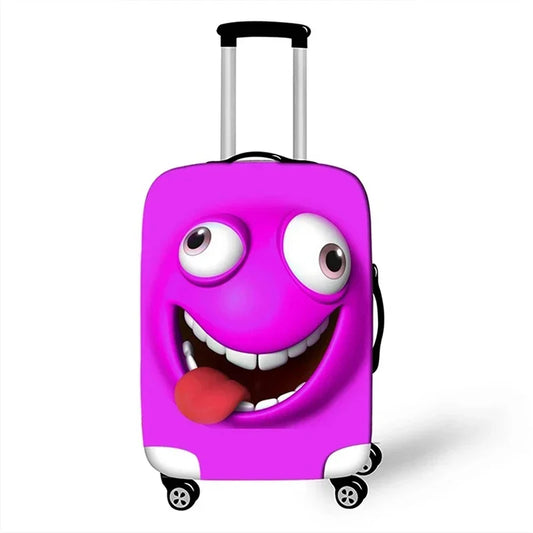 A112 - Funny Expression Travel Suitcase Dust Cover Luggage