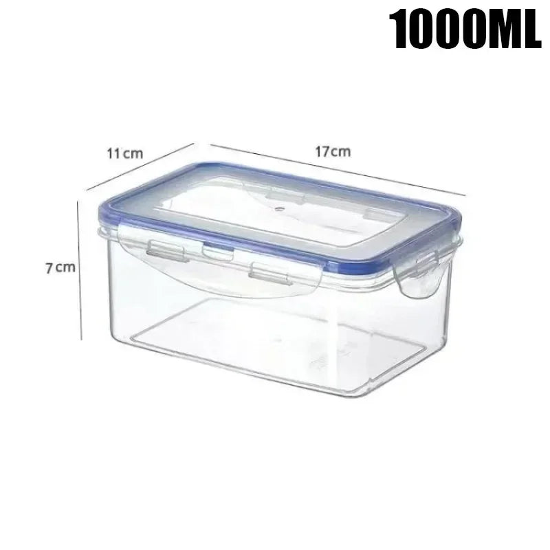 CONS - Contenitore rettangolare sigillato per frigorifero da cucina con coperchio