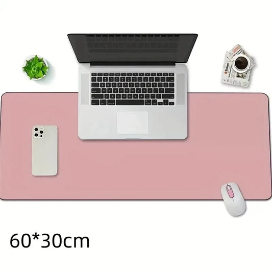 WA04 - 1pc Large Size 600*300mm Office Desk Protector Mat PU Leather Waterproof