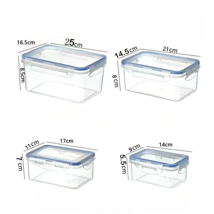CONS - Contenitore rettangolare sigillato per frigorifero da cucina con coperchio