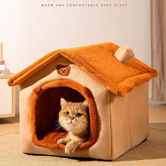 P05 - Cat and dog house, warm in winter, small dog, cat and dog, universal in all seasons