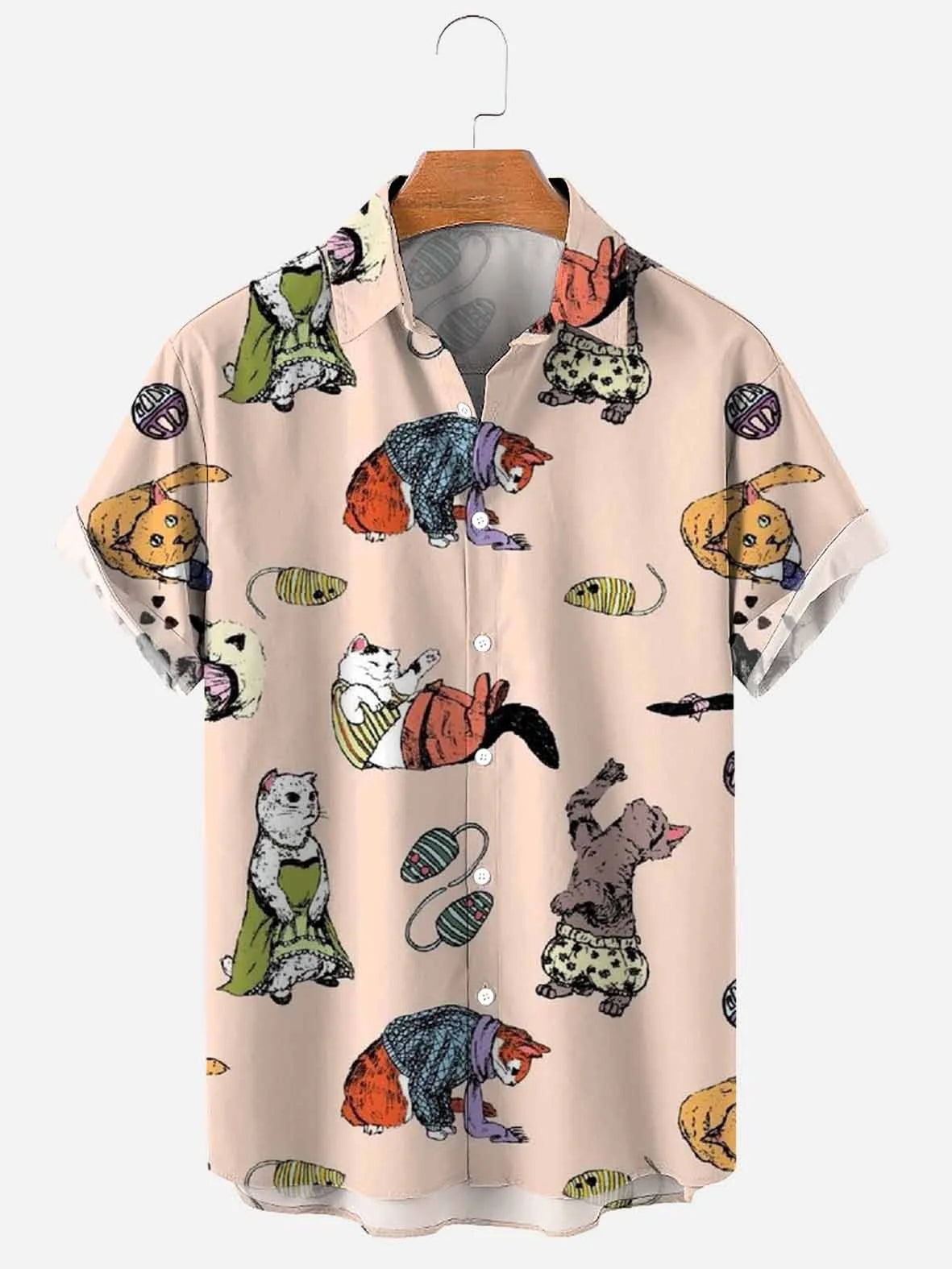 HAWAIA08 - Camicie da spiaggia hawaiane per uomo