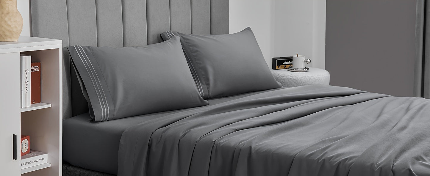 TESS03 - Set di lenzuola di lusso da 4 pezzi