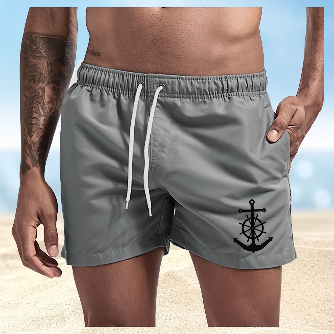 BSMENF10 - Pantaloncini da bagno da uomo ad asciugatura rapida