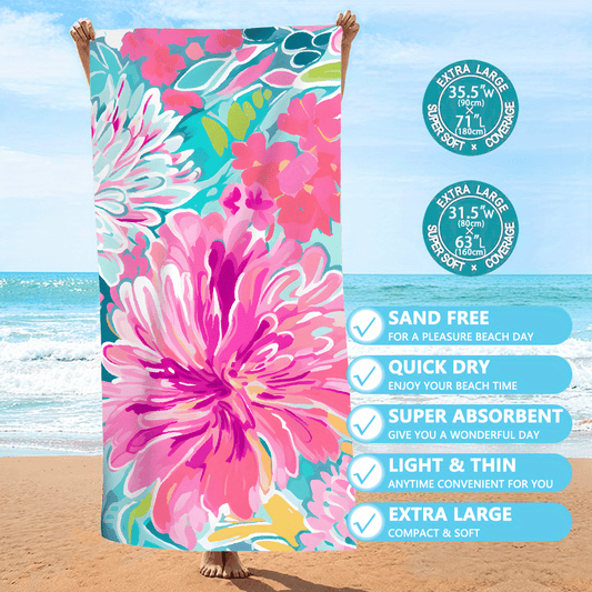 B05 - Valentine's Day Beach Towel