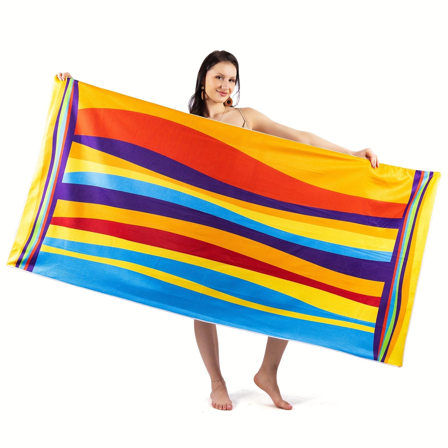 B01 - Extra Large Striped Beach Towel