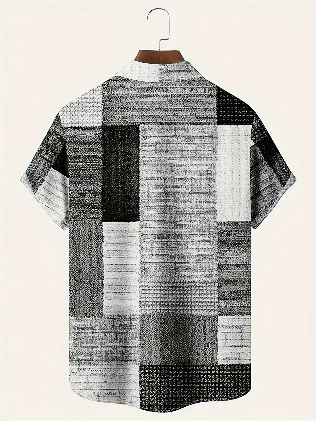 HAWAIA20 - Camicia casual a maniche corte con motivo geometrico