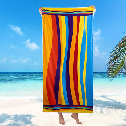 B01 - Extra Large Striped Beach Towel