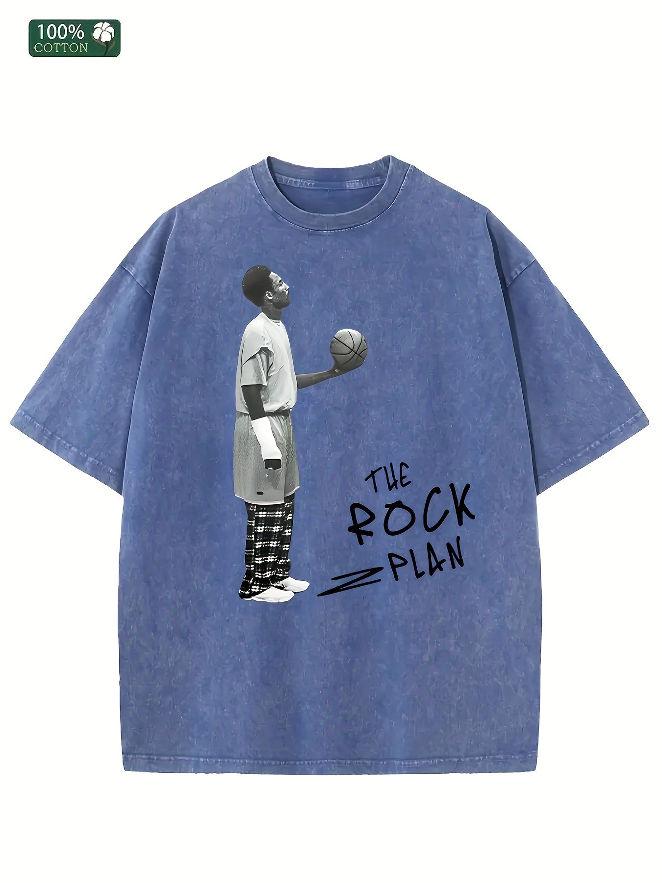 TSHIRT14 - Maglietta con stampa a motivo rock