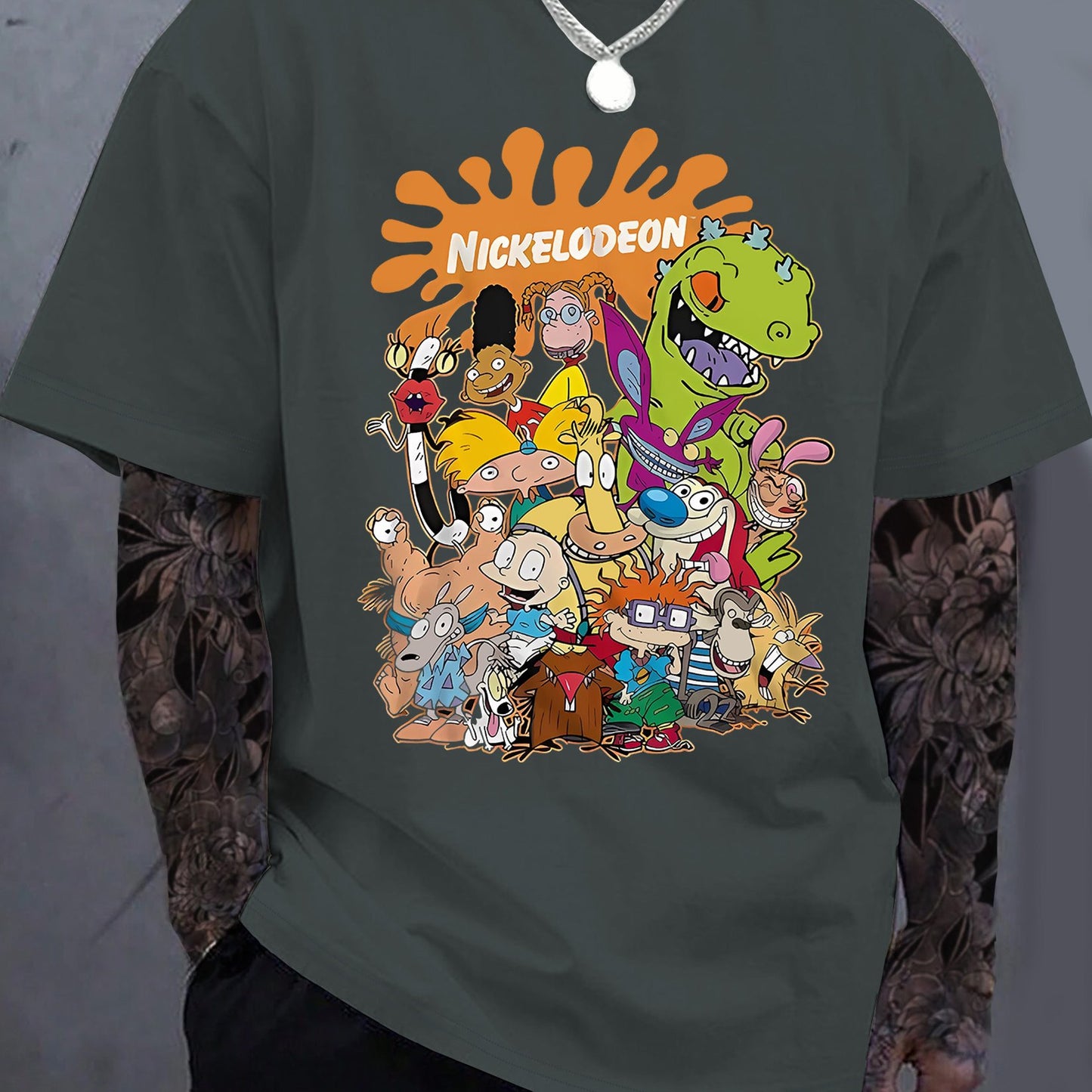 TSHIRT13 - T-shirt casual da strada hip-hop