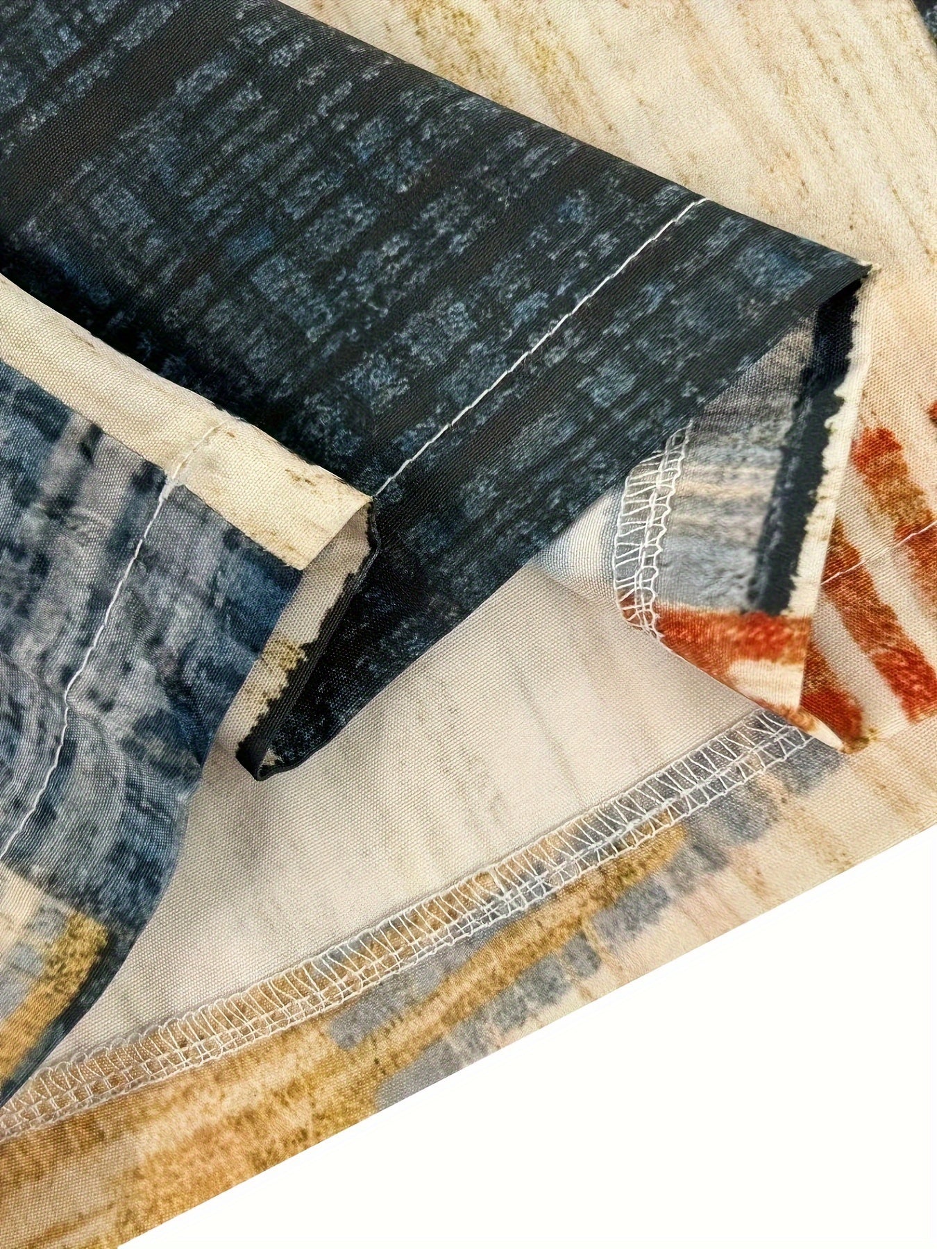 BSMENF17 - Pantaloncini da spiaggia motivo geometrico