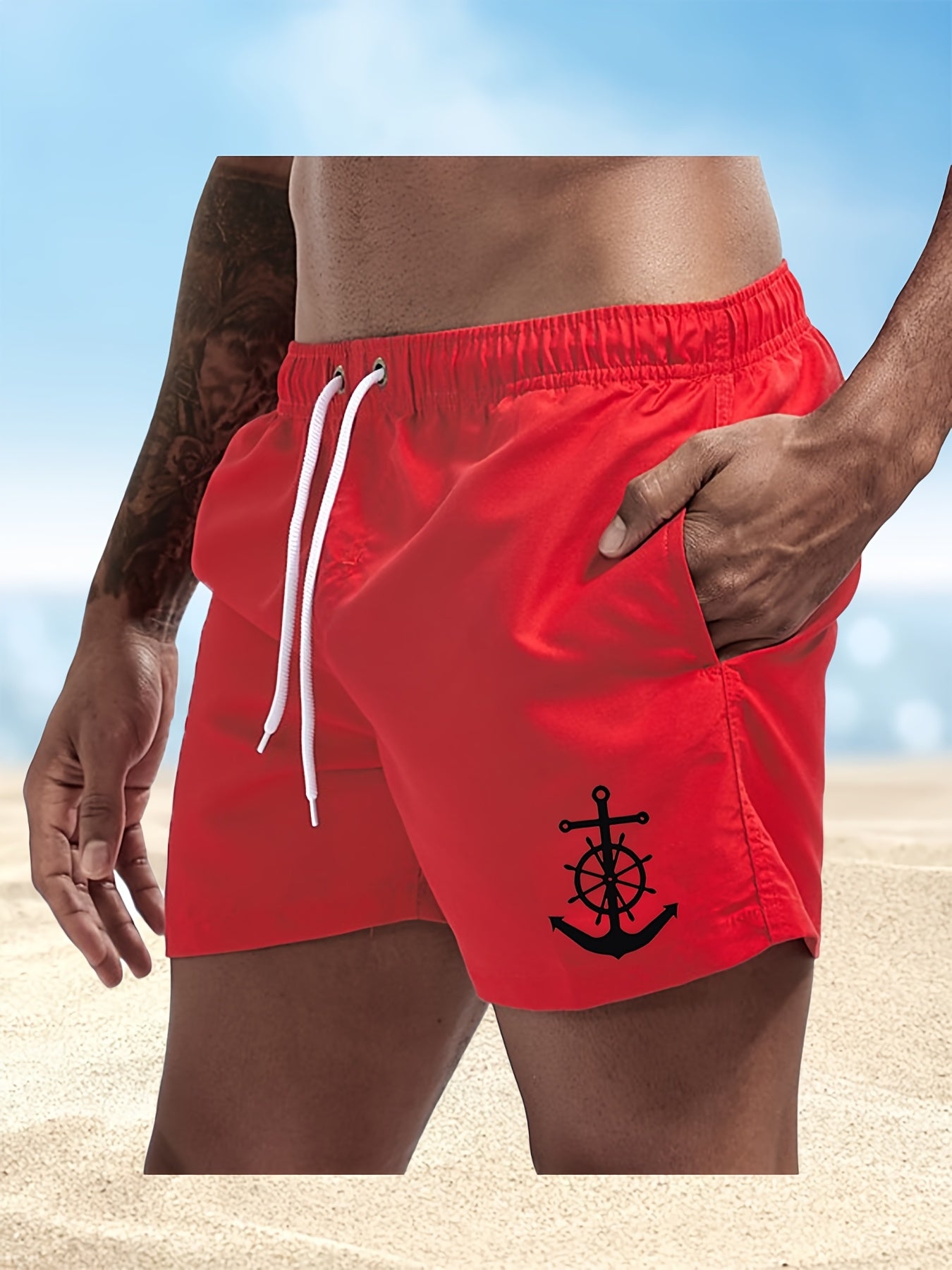 BSMENF10 - Pantaloncini da bagno da uomo ad asciugatura rapida