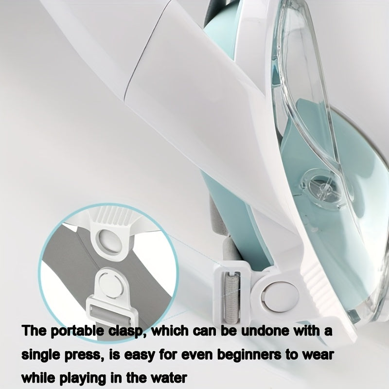 SNOR08 - Maschera da snorkeling integrale per adulti cinturino taglia M