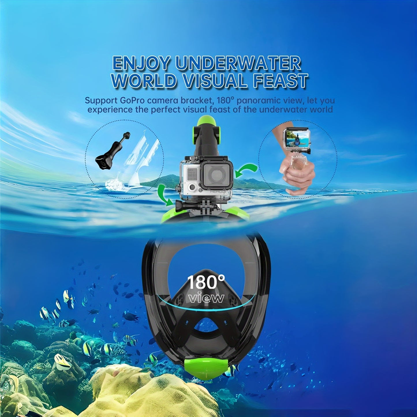 SNOR14 - Maschera da snorkeling integrale Pro