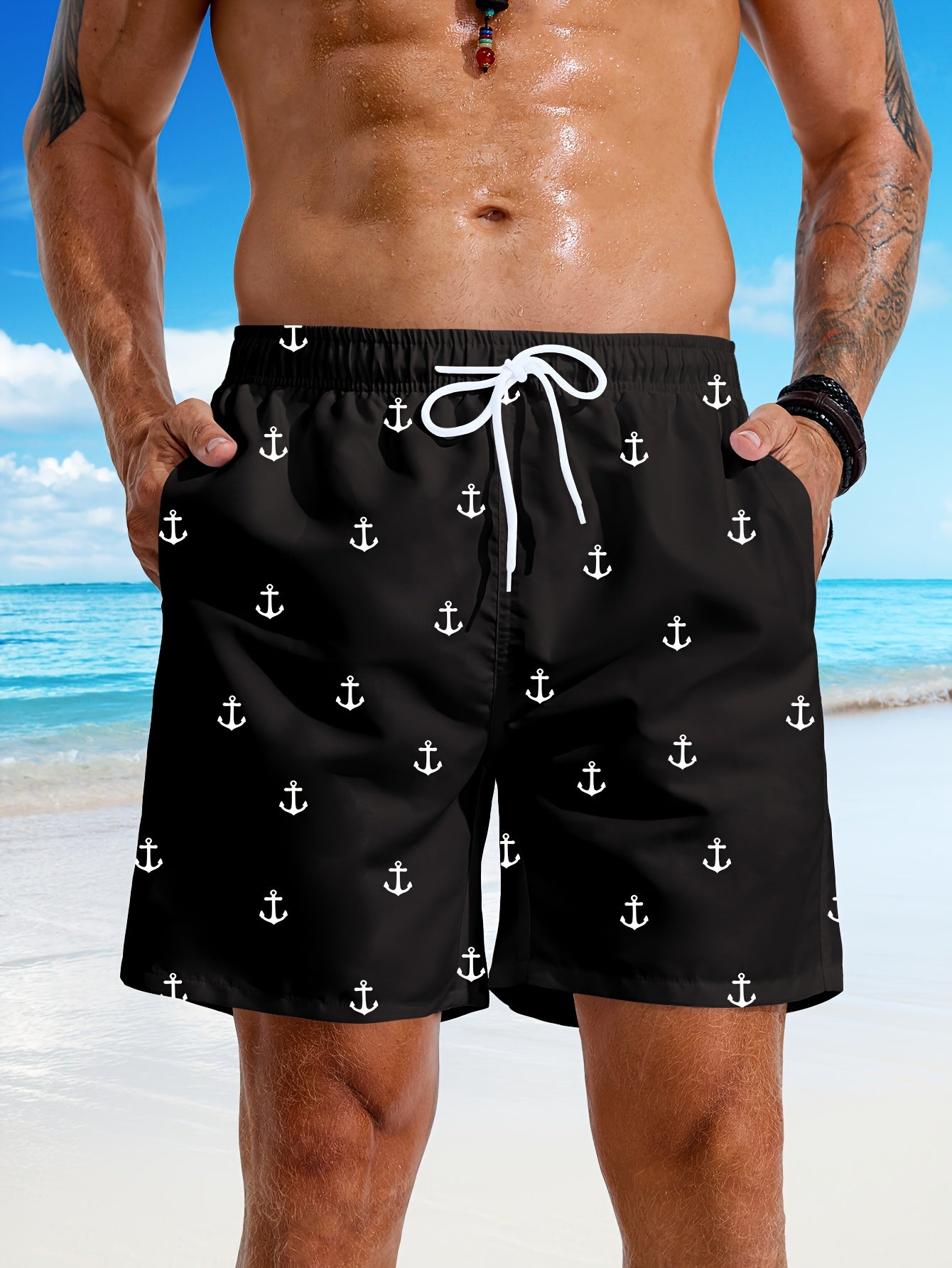 BSMEN01 - Costume da bagno interno in rete uomo