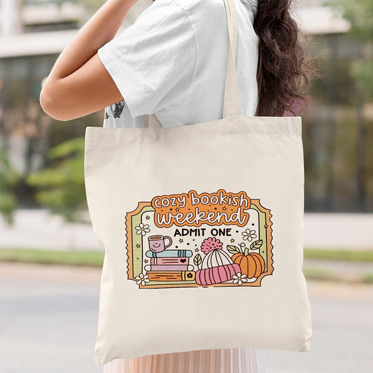 SHOP01 - Shopper design floreale e di libri