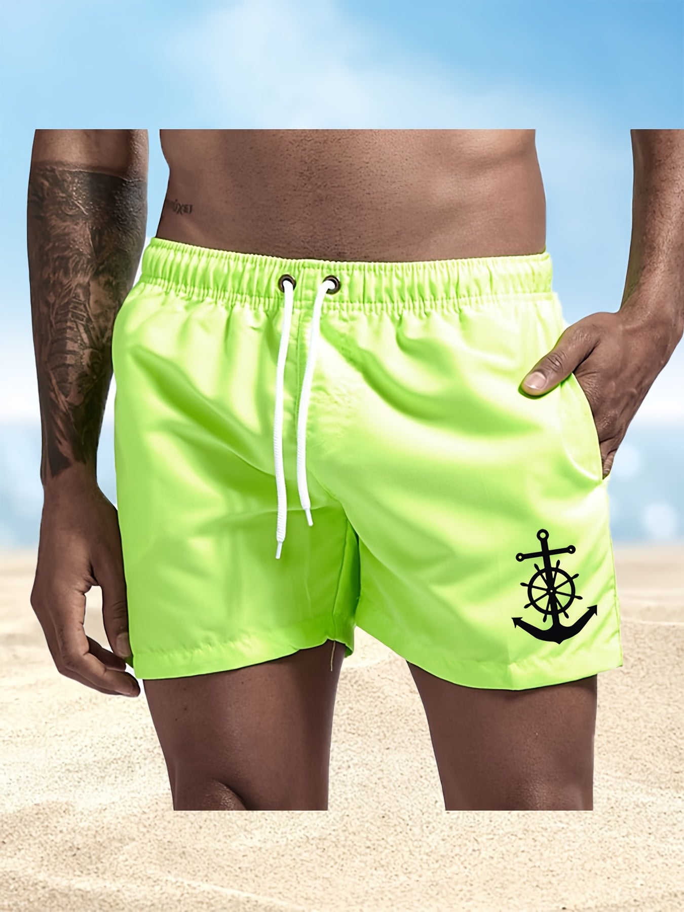 BSMENF10 - Pantaloncini da bagno da uomo ad asciugatura rapida