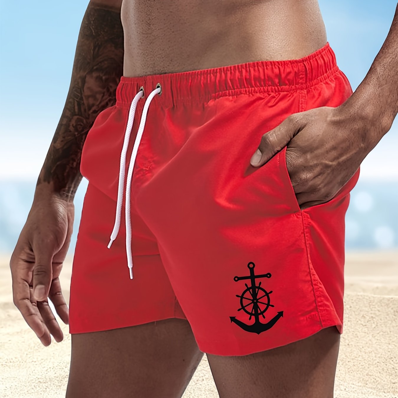 BSMENF10 - Pantaloncini da bagno da uomo ad asciugatura rapida