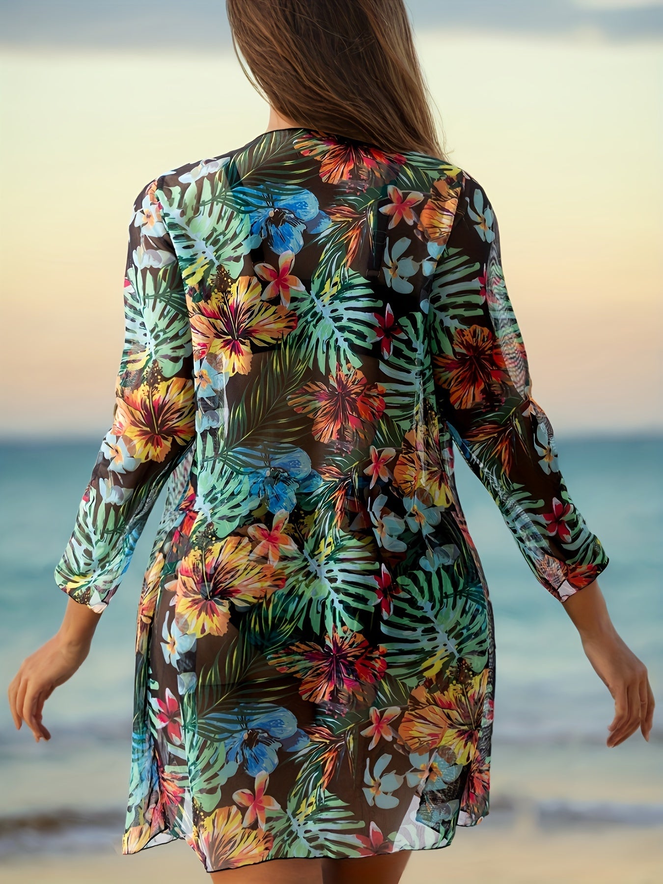 BSGIRL06 - Bikini da donna con stampa tropicale