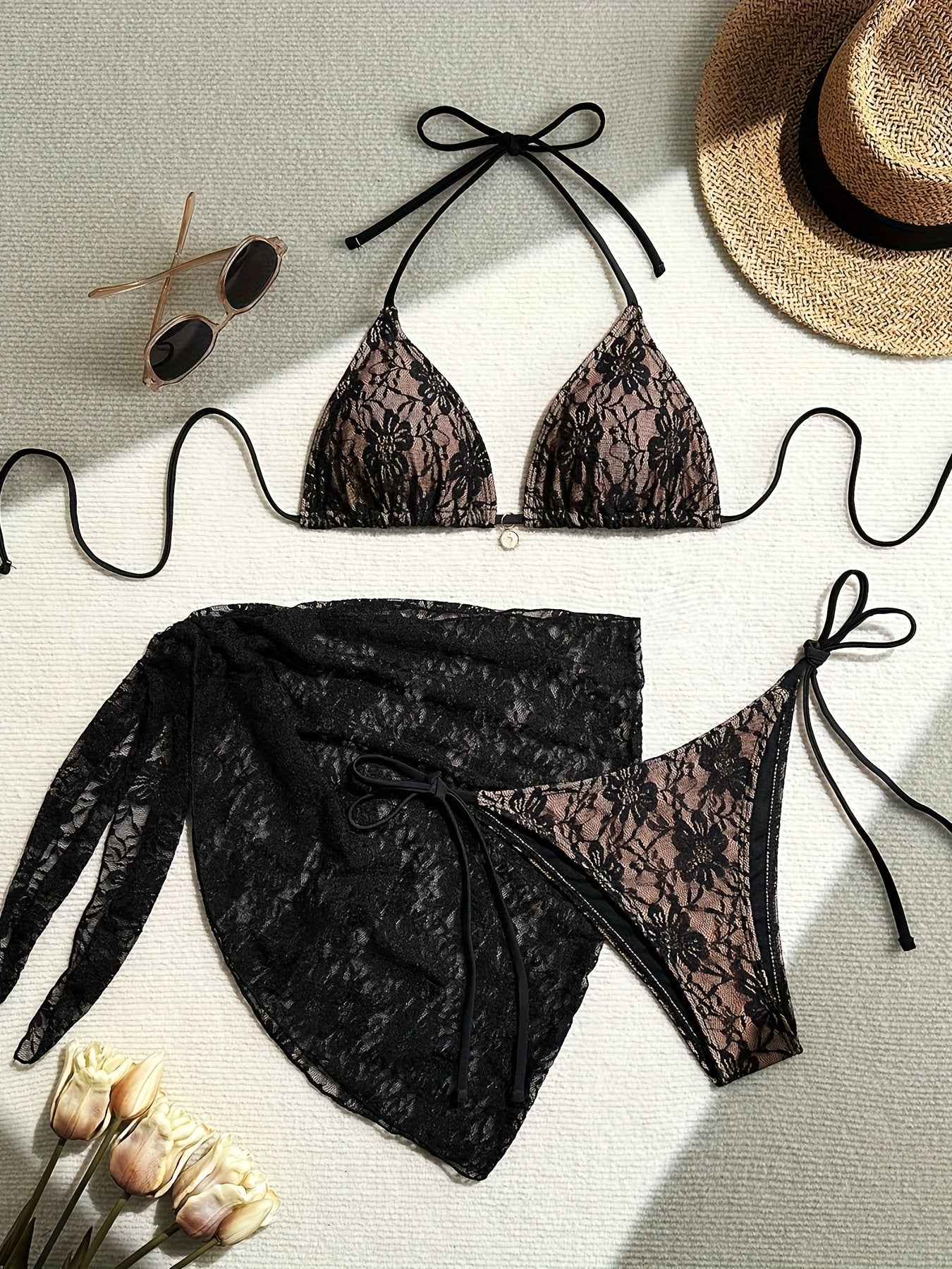 BSGIRL18 - Three-piece swimsuit with removable padding