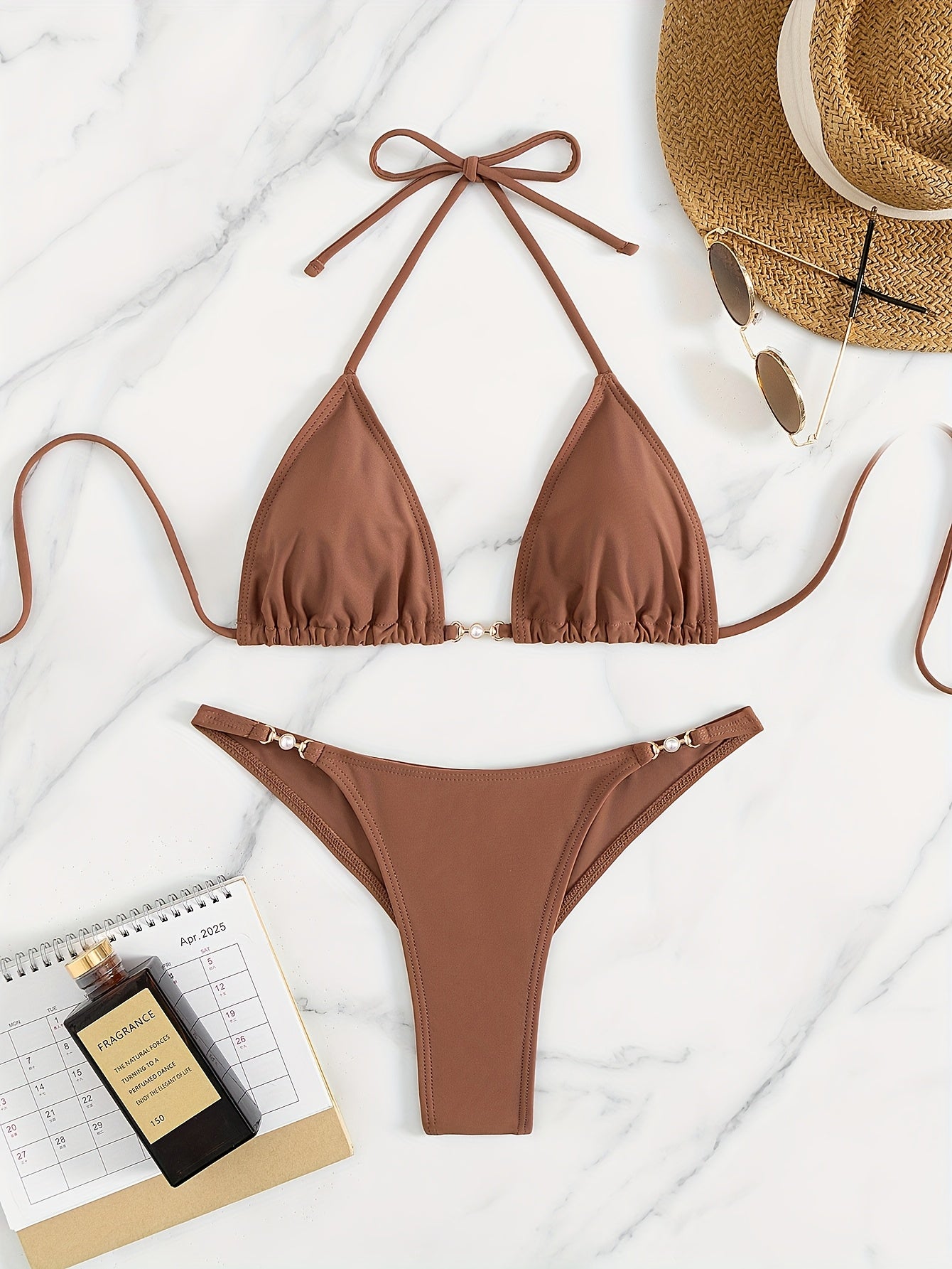 BSGIRL02 - Bikini da 2 pezzi con perizoma alto e allacciatura al collo