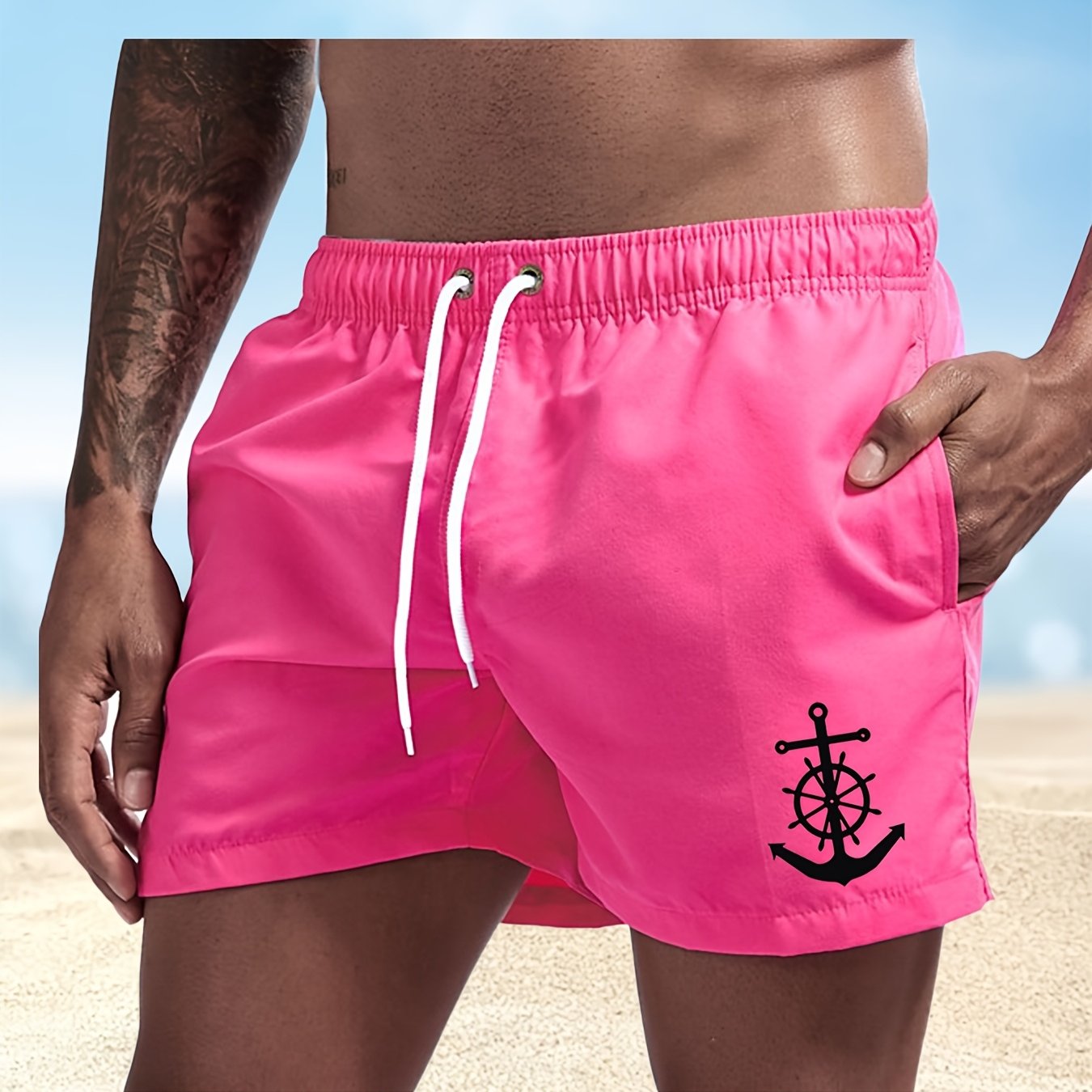 BSMENF10 - Pantaloncini da bagno da uomo ad asciugatura rapida