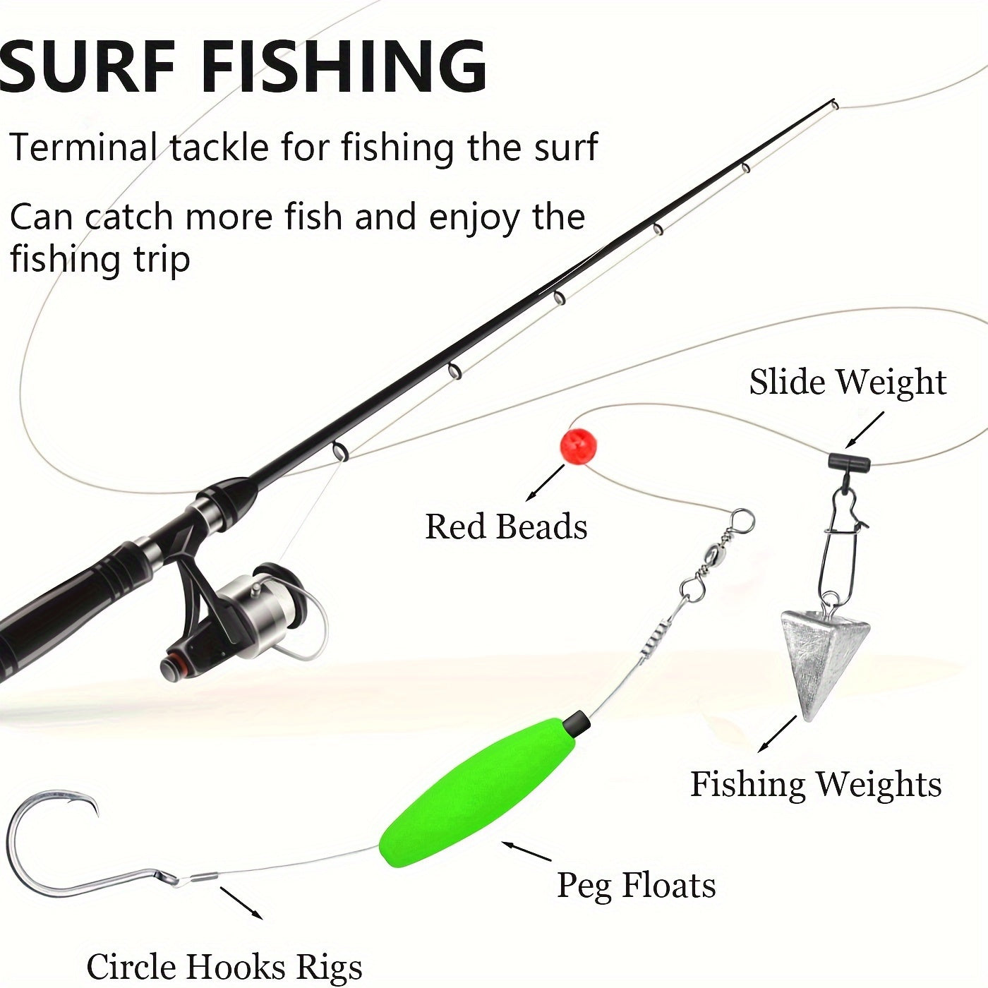 SPORT010 - Kit da pesca in acqua salata da 78 pezzi