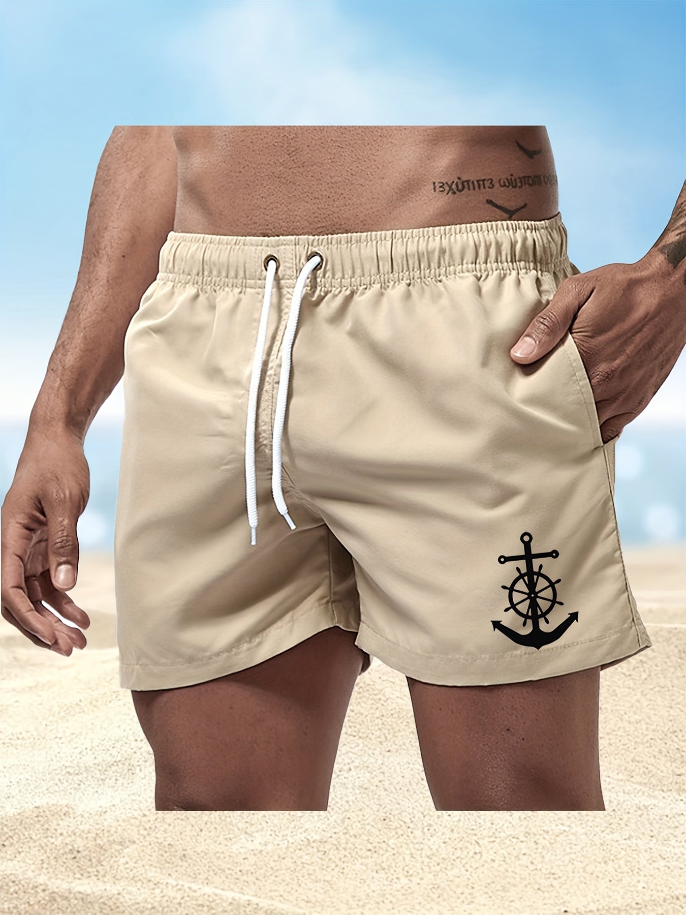 BSMENF10 - Pantaloncini da bagno da uomo ad asciugatura rapida