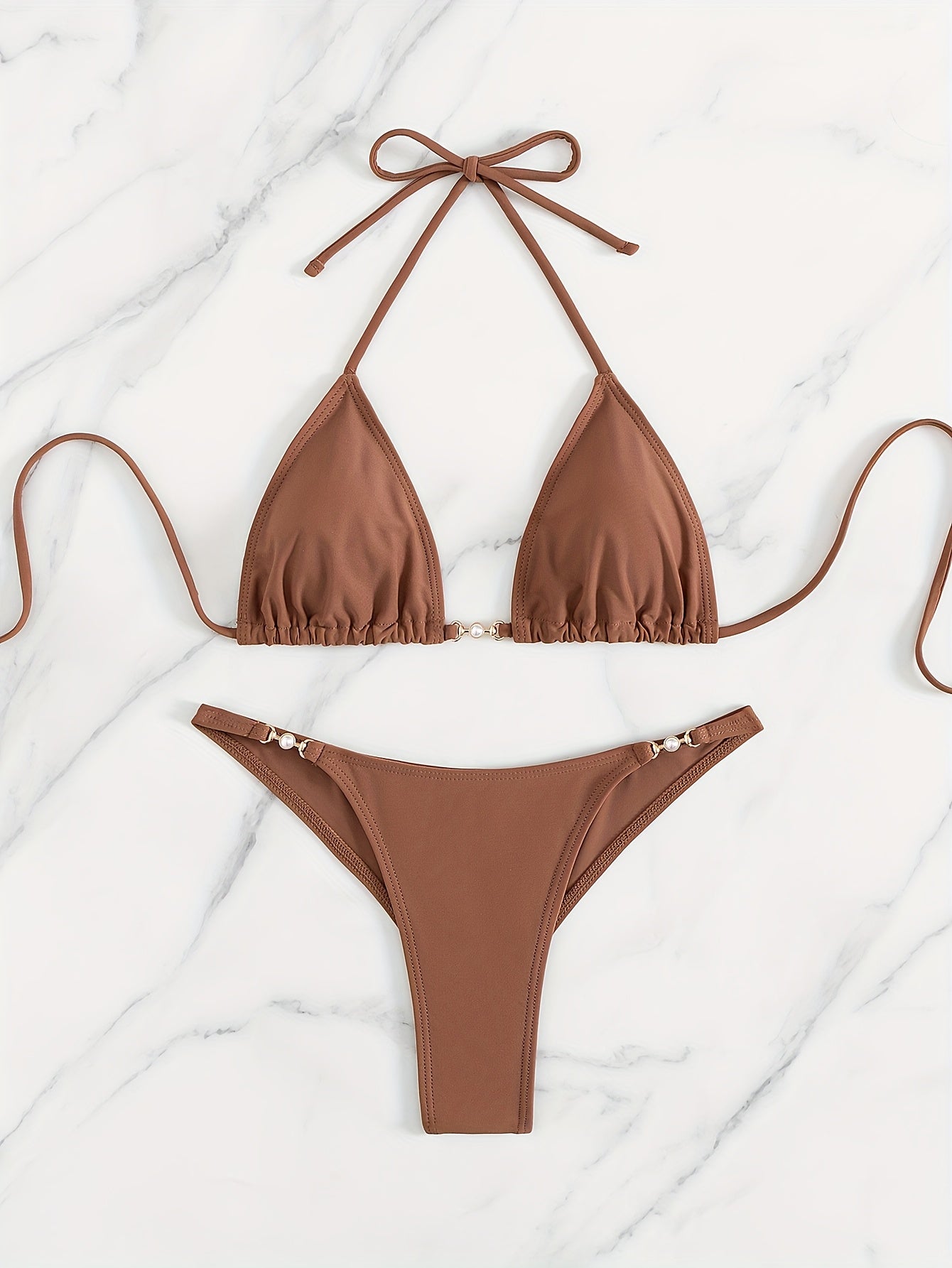 BSGIRL02 - Bikini da 2 pezzi con perizoma alto e allacciatura al collo