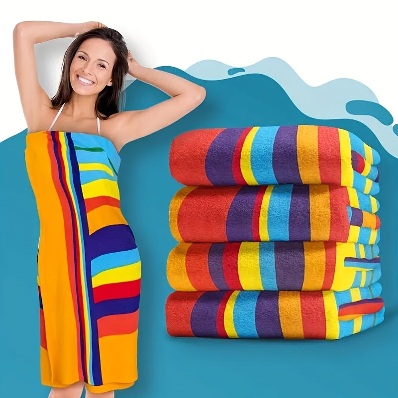 B01 - Extra Large Striped Beach Towel
