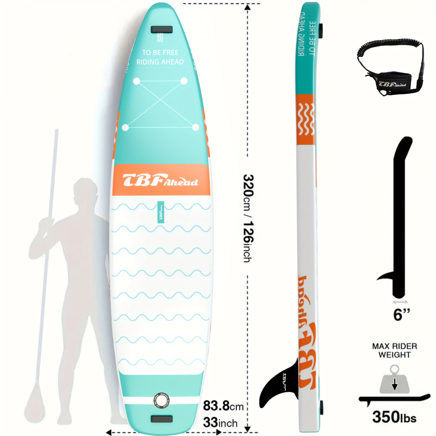 SPORT04 - Tavola da paddle gonfiabile 11'x33''x6''W