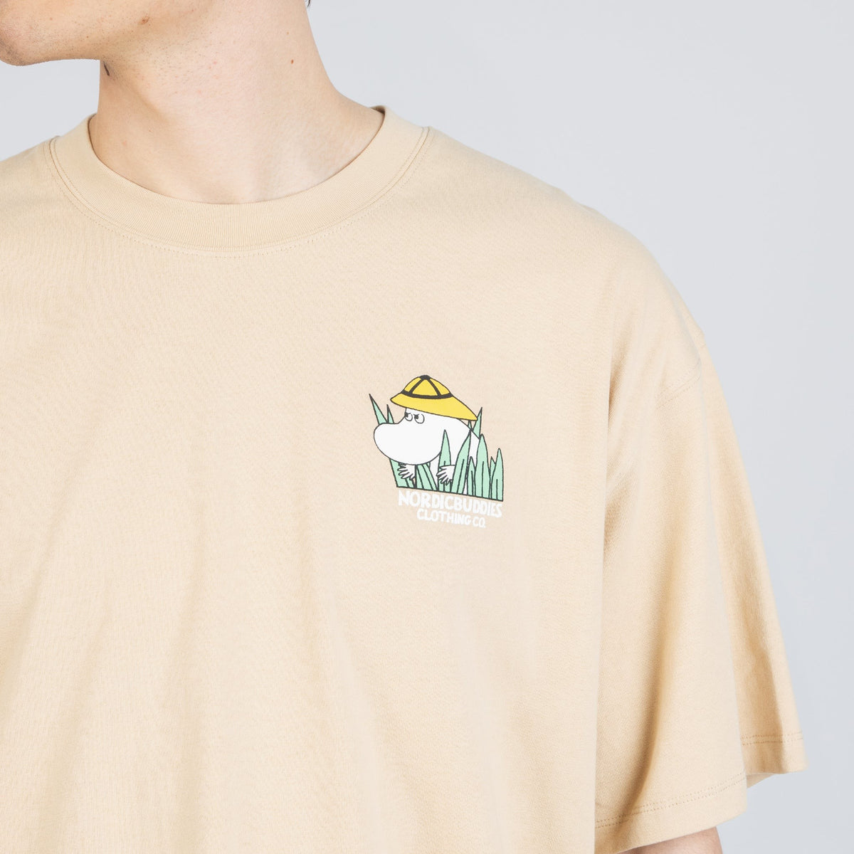 Moomintroll Jungle Heavy Unisex T-shirt - Beige